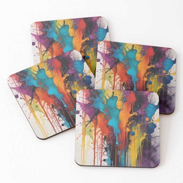 Item preview, Artistic colorful splash spectrum artwork print design  designed and sold by Anshu3813.