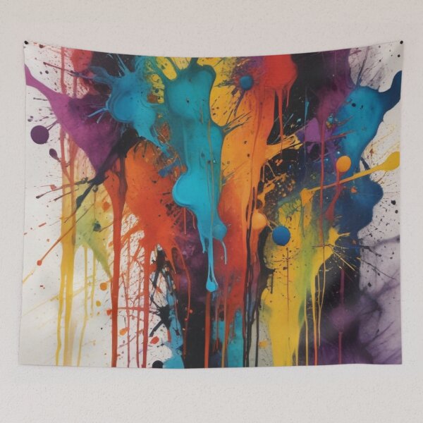 Item preview, Artistic colorful splash spectrum artwork print design  designed and sold by Anshu3813.