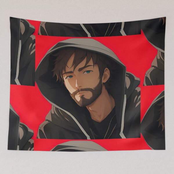 Item preview, A man with beard Illustration  designed and sold by Grafititee.