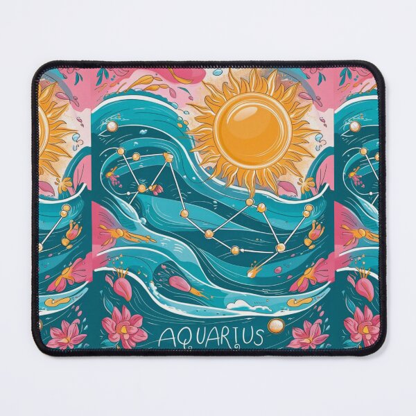 Item preview, Aquarius Astrology. Sun in Aquarius, Zodiac sign, Aquarius symbol designed and sold by ZodiacWonders.