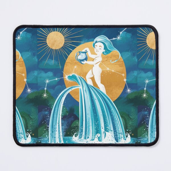 Item preview, Aquarius Astrology. Sun in Aquarius, Zodiac sign, Aquarius symbol designed and sold by ZodiacWonders.