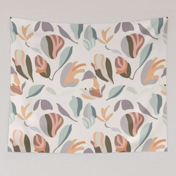 Item preview, Soft Pastel Petal Harmony: Ethereal Floral Pattern designed and sold by HahaHandlesHub.