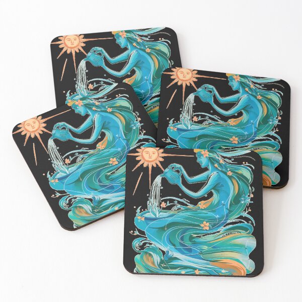 Item preview, Aquarius Astrology. Sun in Aquarius, Zodiac sign, Aquarius symbol designed and sold by ZodiacWonders.