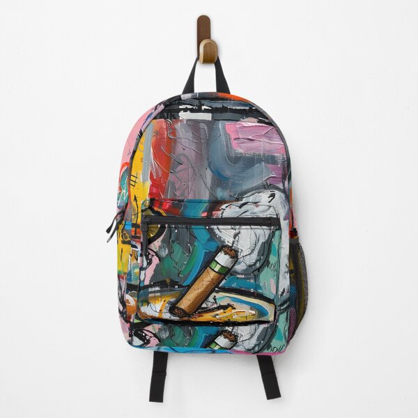 Item preview, Chromatic Chaos- Vibrant Still Life with Smoking Cigar and Abstract Elements in Fauvism Generative AI designed and sold by OlfactoART Studio.