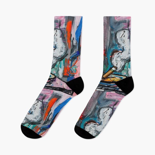 Item preview, Chromatic Chaos- Vibrant Still Life with Smoking Cigar and Abstract Elements in Fauvism Generative AI designed and sold by OlfactoART Studio.