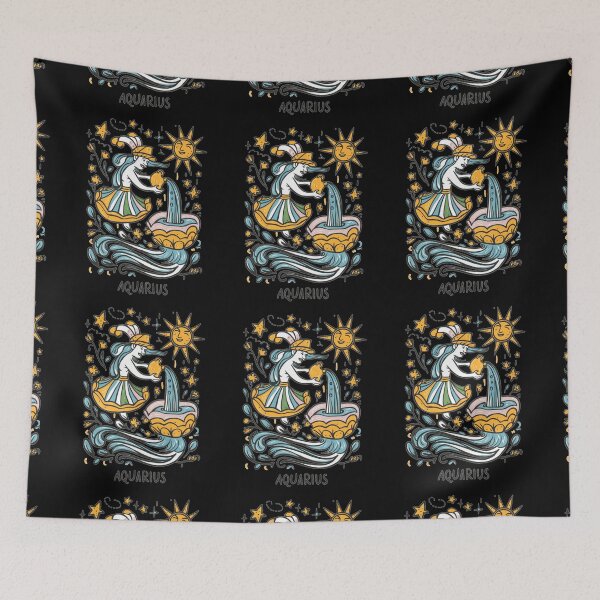 Item preview, Aquarius Astrology. Sun in Aquarius, Zodiac sign, Aquarius symbol designed and sold by ZodiacWonders.