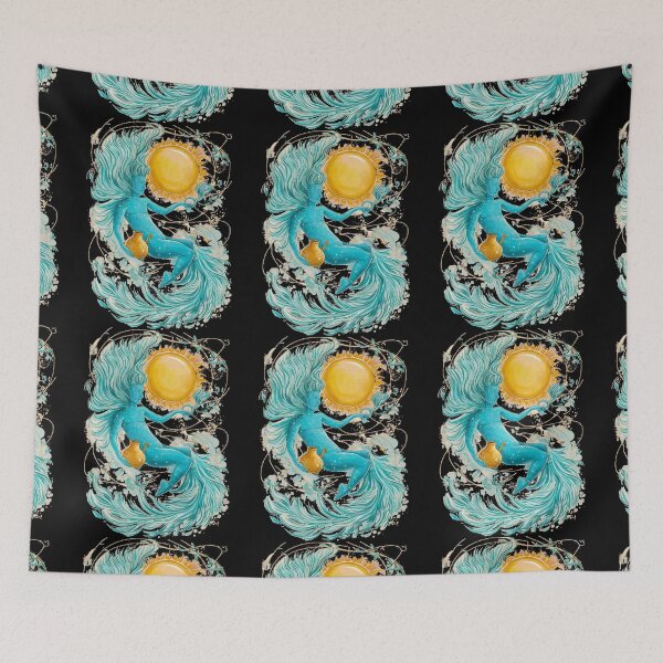 Item preview, Aquarius Astrology. Sun in Aquarius, Zodiac sign, Aquarius symbol designed and sold by ZodiacWonders.