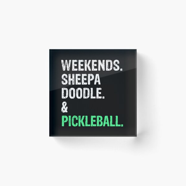 Item preview, Weekends Groodle and Sheepadoodle Funny Dog Gift  designed and sold by Guarddogdrive.