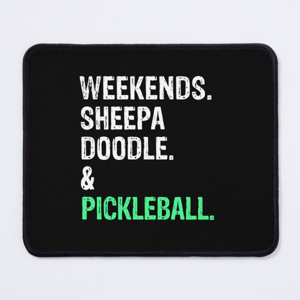 Item preview, Weekends Groodle and Sheepadoodle Funny Dog Gift  designed and sold by Guarddogdrive.