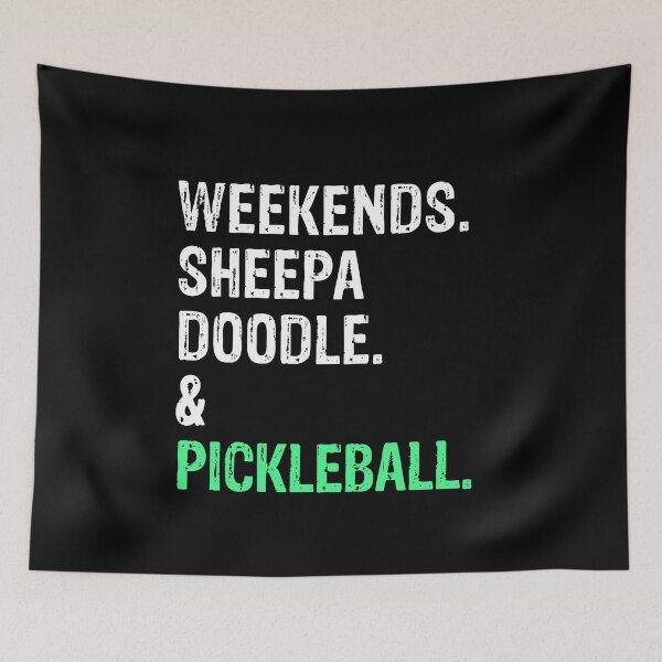 Item preview, Weekends Groodle and Sheepadoodle Funny Dog Gift  designed and sold by Guarddogdrive.