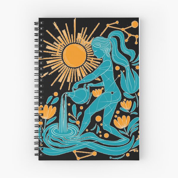 Item preview, Aquarius Astrology. Sun in Aquarius, Zodiac sign, Aquarius symbol designed and sold by ZodiacWonders.