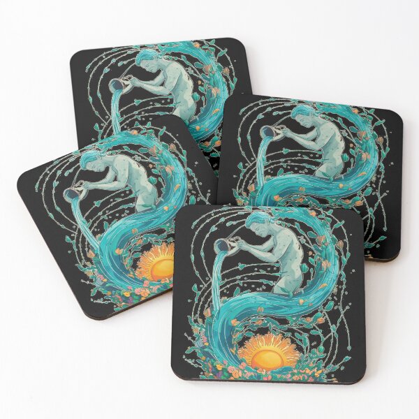 Item preview, Aquarius Astrology. Sun in Aquarius, Zodiac sign, Aquarius symbol designed and sold by ZodiacWonders.