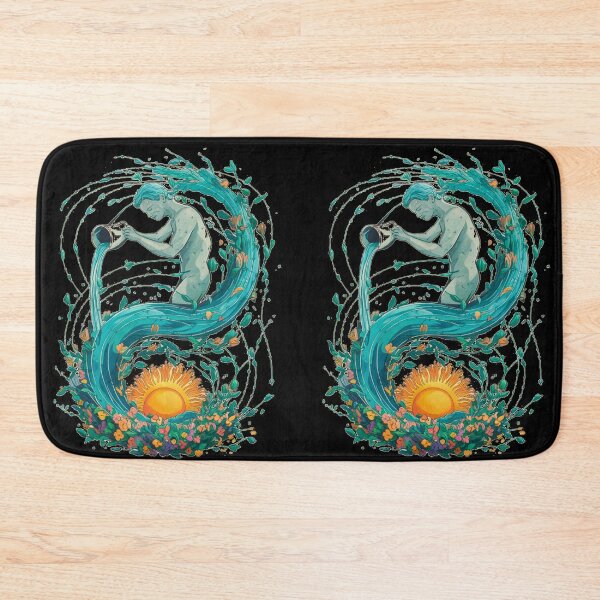 Aperçu de l'œuvre Astrologie du Verseau. Soleil en Verseau, Signe du zodiaque, Symbole du Verseau créée et vendue par ZodiacWonders.