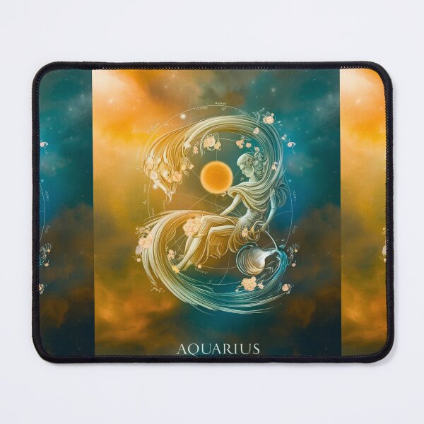 Item preview, Aquarius Astrology. Sun in Aquarius, Zodiac sign, Aquarius symbol designed and sold by ZodiacWonders.