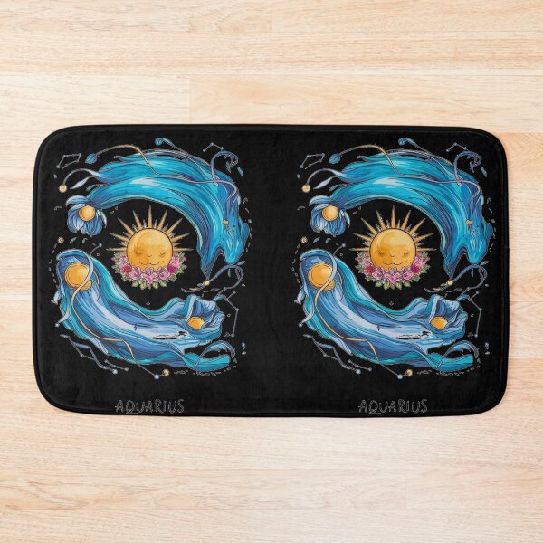 Aperçu de l'œuvre Astrologie du Verseau. Soleil en Verseau, Signe du zodiaque, Symbole du Verseau créée et vendue par ZodiacWonders.