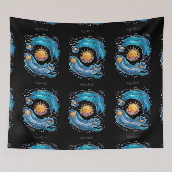 Item preview, Aquarius Astrology. Sun in Aquarius, Zodiac sign, Aquarius symbol designed and sold by ZodiacWonders.