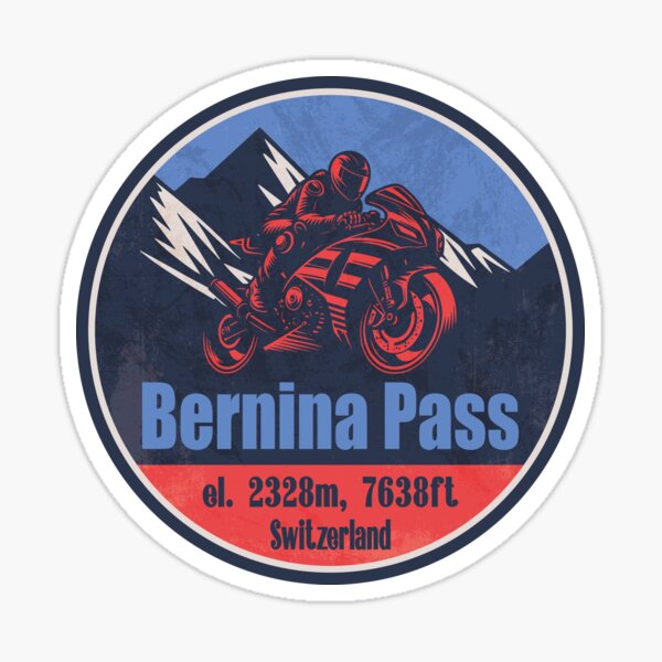 Item preview, Bernina Pass Switzerland Motorcycling Mountain Design designed and sold by CynthiaGraphics.
