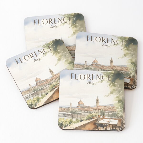 Item preview, florence, italy travel wall art print designed and sold by vintagetrips.