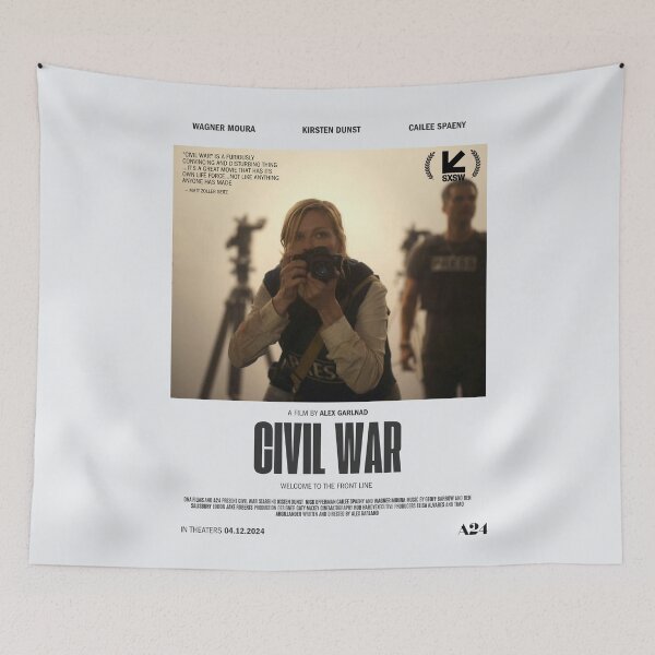 Item preview, Civil War 2024 Movie Poster designed and sold by madilafemina.