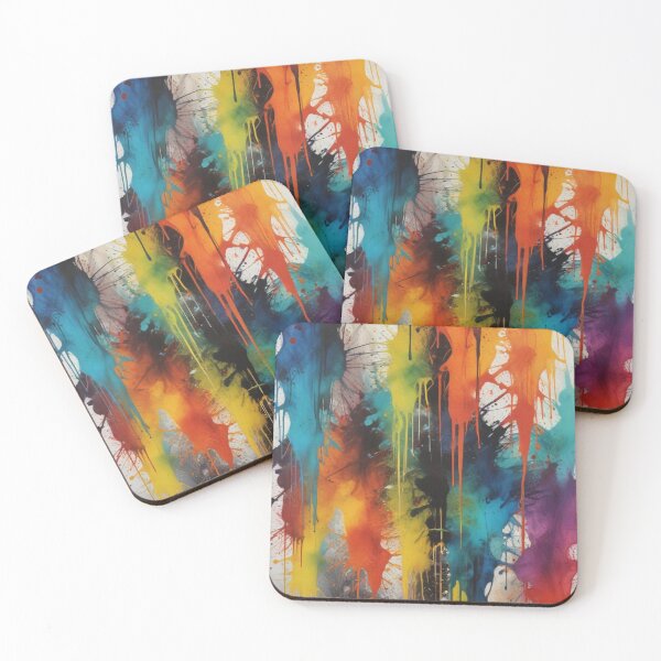 Item preview, Artistic colorful splash spectrum artwork print design  designed and sold by Anshu3813.