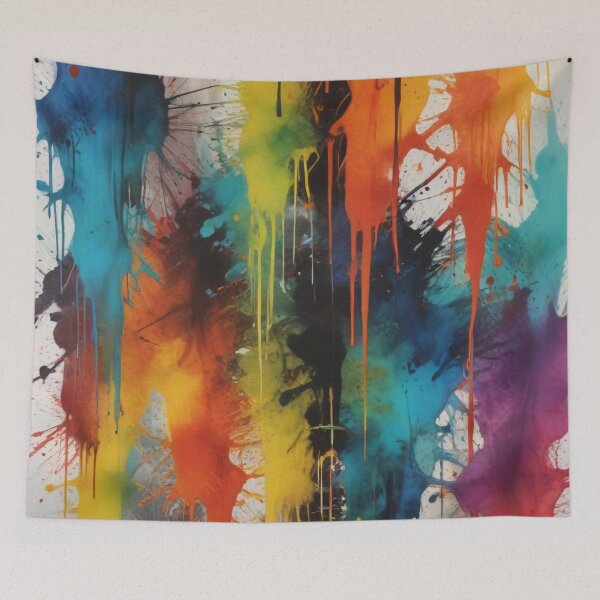 Item preview, Artistic colorful splash spectrum artwork print design  designed and sold by Anshu3813.