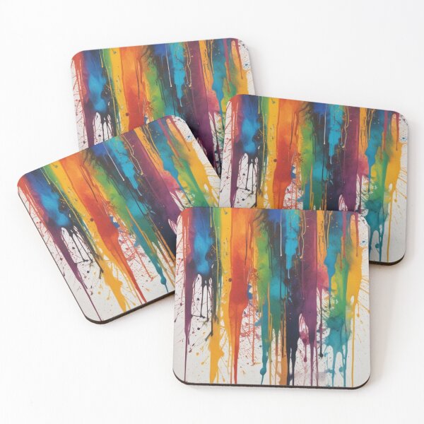 Item preview, Artistic colorful splash spectrum artwork print design  designed and sold by Anshu3813.