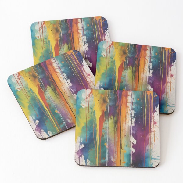 Item preview, Artistic colorful splash spectrum artwork print design  designed and sold by Anshu3813.