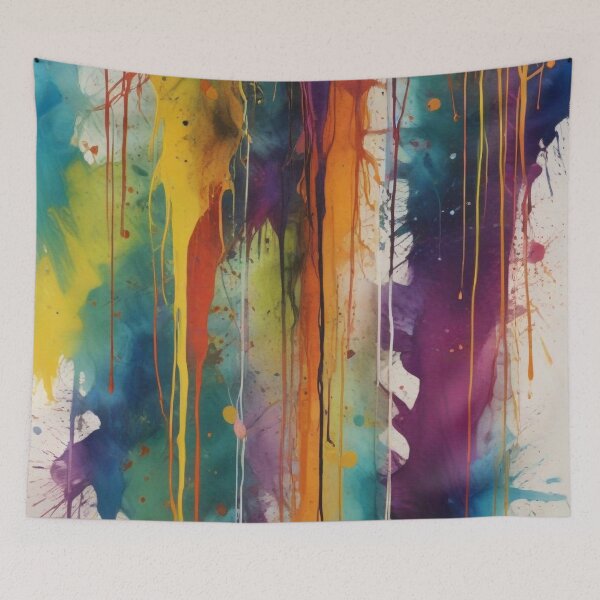 Item preview, Artistic colorful splash spectrum artwork print design  designed and sold by Anshu3813.