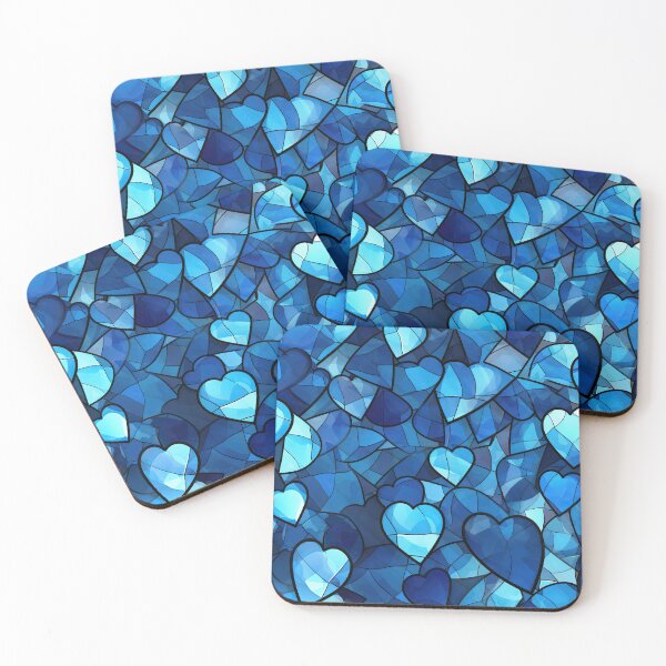 Item preview, Stained Glass Valentine - Sapphire Sweetheart 11 designed and sold by the-Nerdlings.
