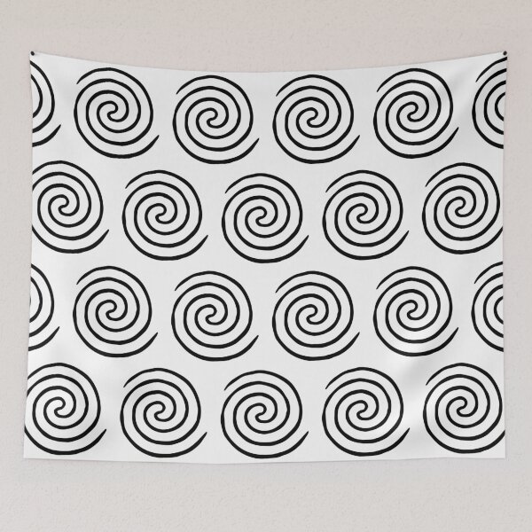 Item preview, Time Portal Spiral Pattern Black and White designed and sold by tonymagnerart.