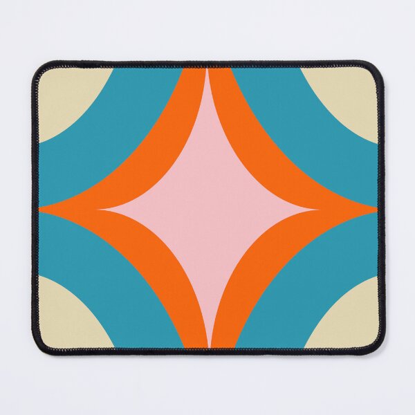 Item preview, Groovy Starburst Beige Blue - Mid Century designed and sold by susycosta.