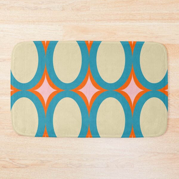 Item preview, Groovy Starburst Beige Blue - Mid Century designed and sold by susycosta.