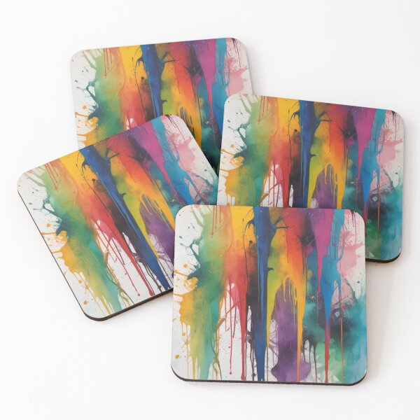 Item preview, Artistic colorful splash spectrum artwork print design  designed and sold by Anshu3813.