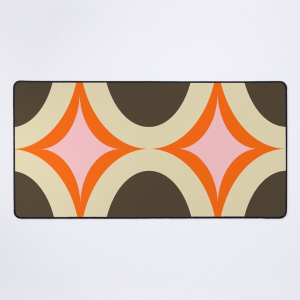 Item preview, Groovy Starburst Brown Beige - Mid Century designed and sold by susycosta.