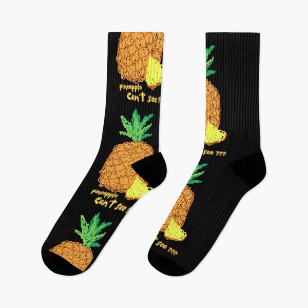 Item preview, Pineapple Can't See??? Pineapple Pun Scribbles Funny Prints designed and sold by DendaArt.