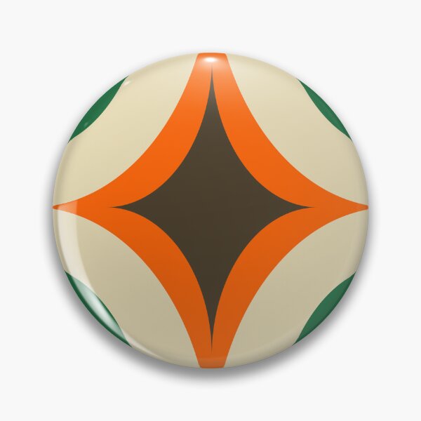 Item preview, Groovy Starburst Green Orange - Mid Century designed and sold by susycosta.