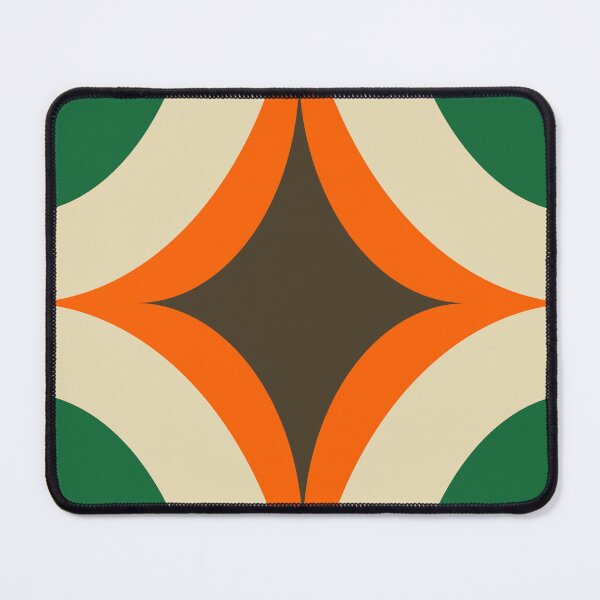 Item preview, Groovy Starburst Green Orange - Mid Century designed and sold by susycosta.