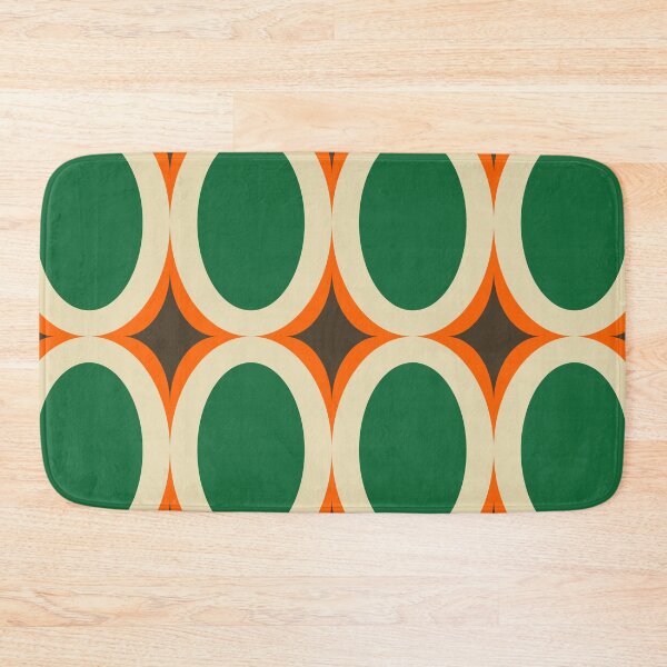 Item preview, Groovy Starburst Green Orange - Mid Century designed and sold by susycosta.
