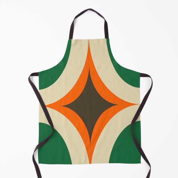 Item preview, Groovy Starburst Green Orange - Mid Century designed and sold by susycosta.