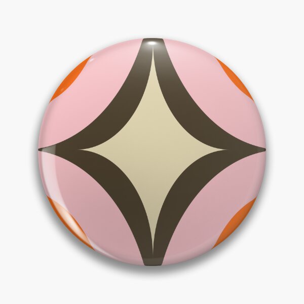 Item preview, Groovy Starburst Orange Pink - Mid Century designed and sold by susycosta.