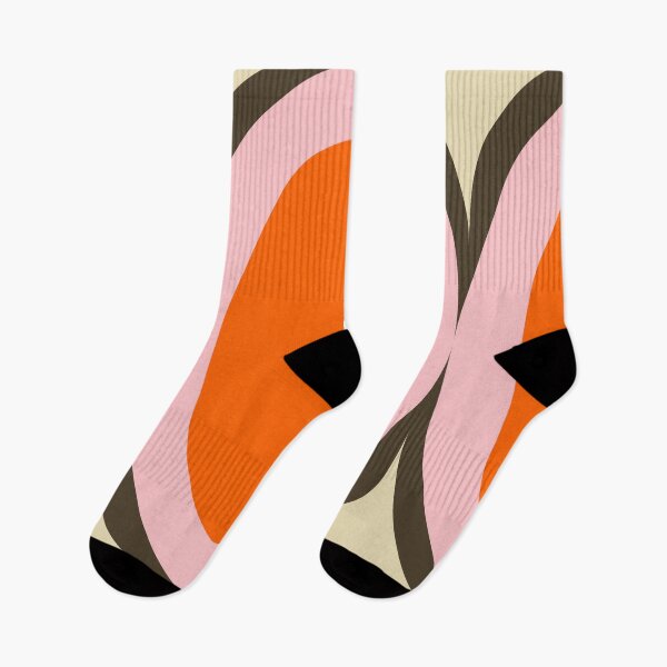 Item preview, Groovy Starburst Orange Pink - Mid Century designed and sold by susycosta.