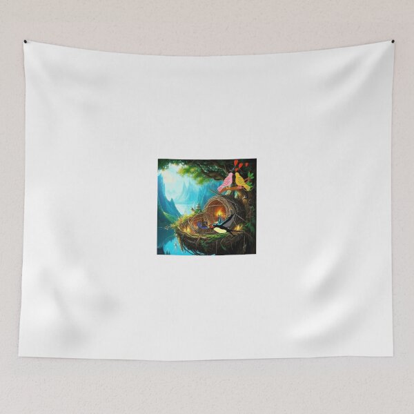 Item preview, Birds nest illustration designed and sold by ZeusGallery.