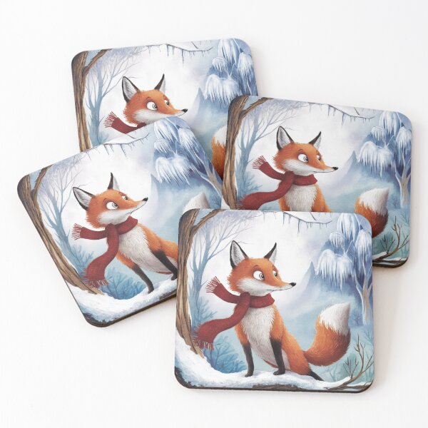 Item preview, Fox Portrait. winter fox, fox in the snow, fantasy fox, whimsical fox, fox for the holidays designed and sold by FoxVibes.