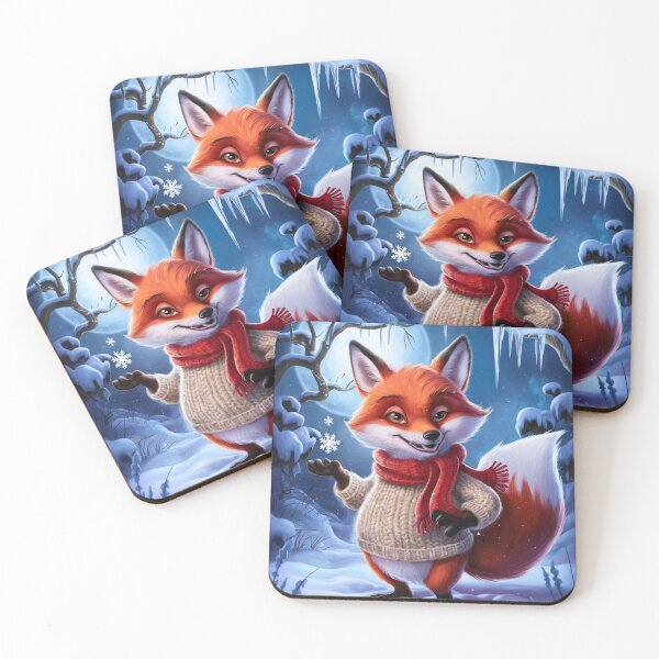 Item preview, Fox Portrait. winter fox, fox in the snow, fantasy fox, whimsical fox, fox for the holidays designed and sold by FoxVibes.