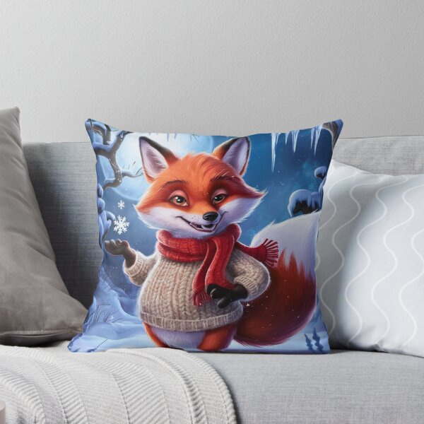 Item preview, Fox Portrait. winter fox, fox in the snow, fantasy fox, whimsical fox, fox for the holidays designed and sold by FoxVibes.