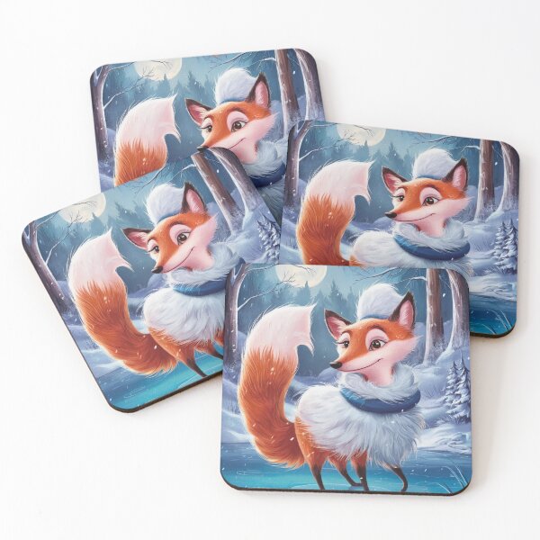 Item preview, Fox Portrait. winter fox, fox in the snow, fantasy fox, whimsical fox, fox for the holidays designed and sold by FoxVibes.