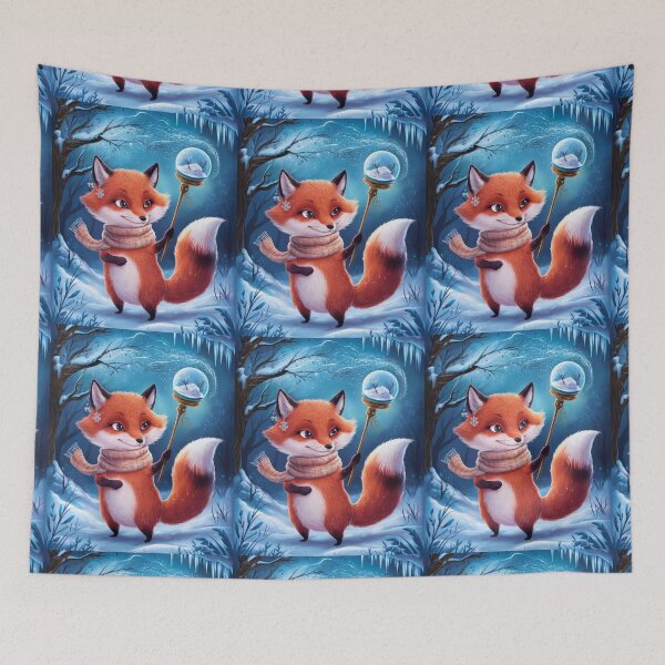 Artikelvorschau, Fuchs-Porträt. Winterfuchs, Fuchs im Schnee, Fantasiefuchs, wunderlicher Fuchs, Fuchs für die Feiertage entworfen und verkauft von FoxVibes.