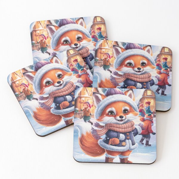 Item preview, Fox Portrait. winter fox, fox in the snow, fantasy fox, whimsical fox, fox for the holidays designed and sold by FoxVibes.