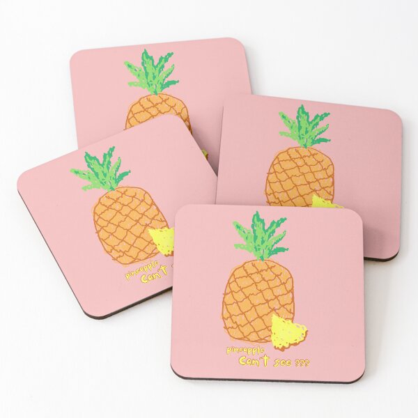 Item preview, Pineapple Can't See??? Pineapple Pun Scribbles Funny Prints designed and sold by DendaArt.