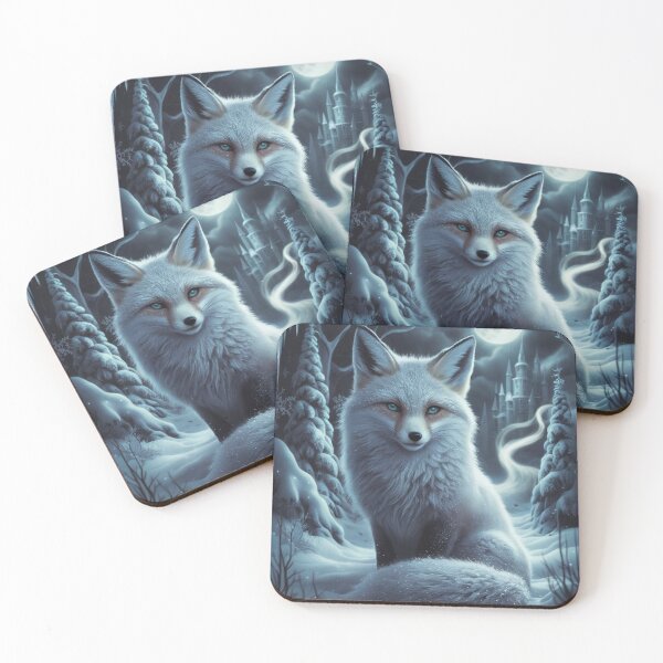 Item preview, Fox Portrait. winter fox, fox in the snow, fantasy fox, whimsical fox, fox for the holidays designed and sold by FoxVibes.